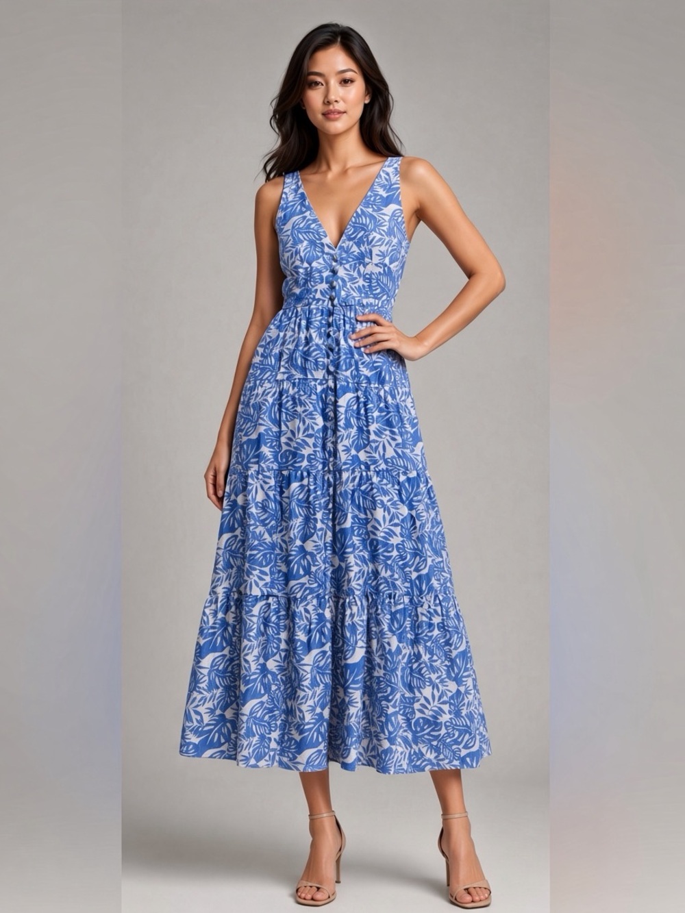 Jessica Simpson Cotton Midi Dress – Size S
